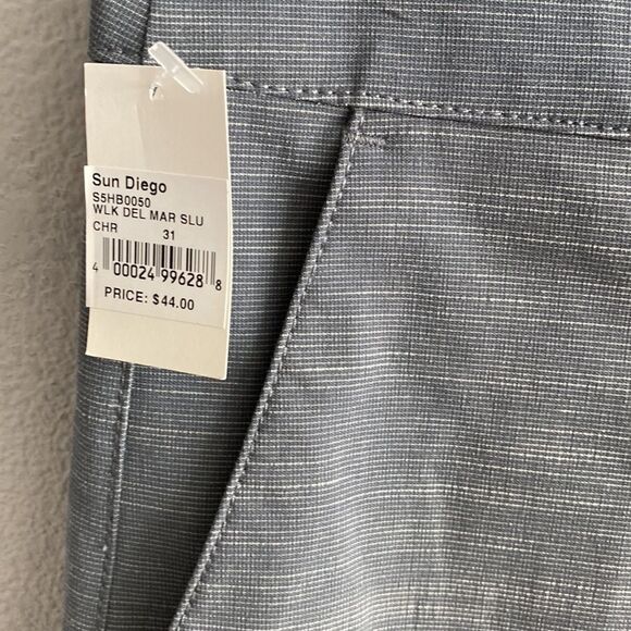 NWT- SUN DIEGO DEL MAR 3.0 HYBRID SHORTS-charcoal – size 31 - Picture 4 of 8